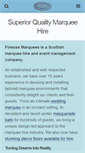 Mobile Screenshot of finessemarquees.co.uk
